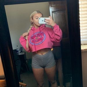 sick sad world sweater crop